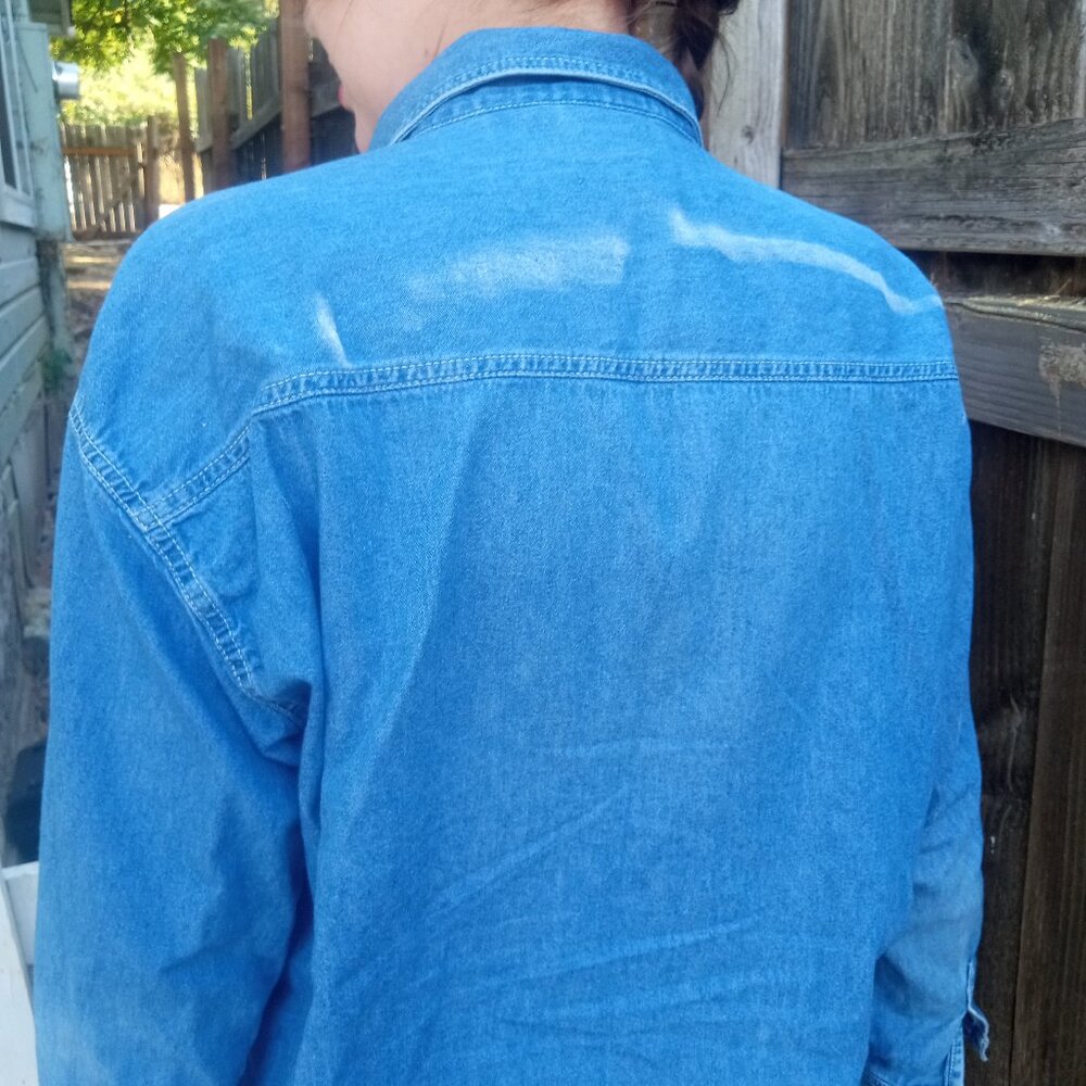 Vintage 90’s Denim Winnie The Pooh Buttondown - Picture 10 of 16